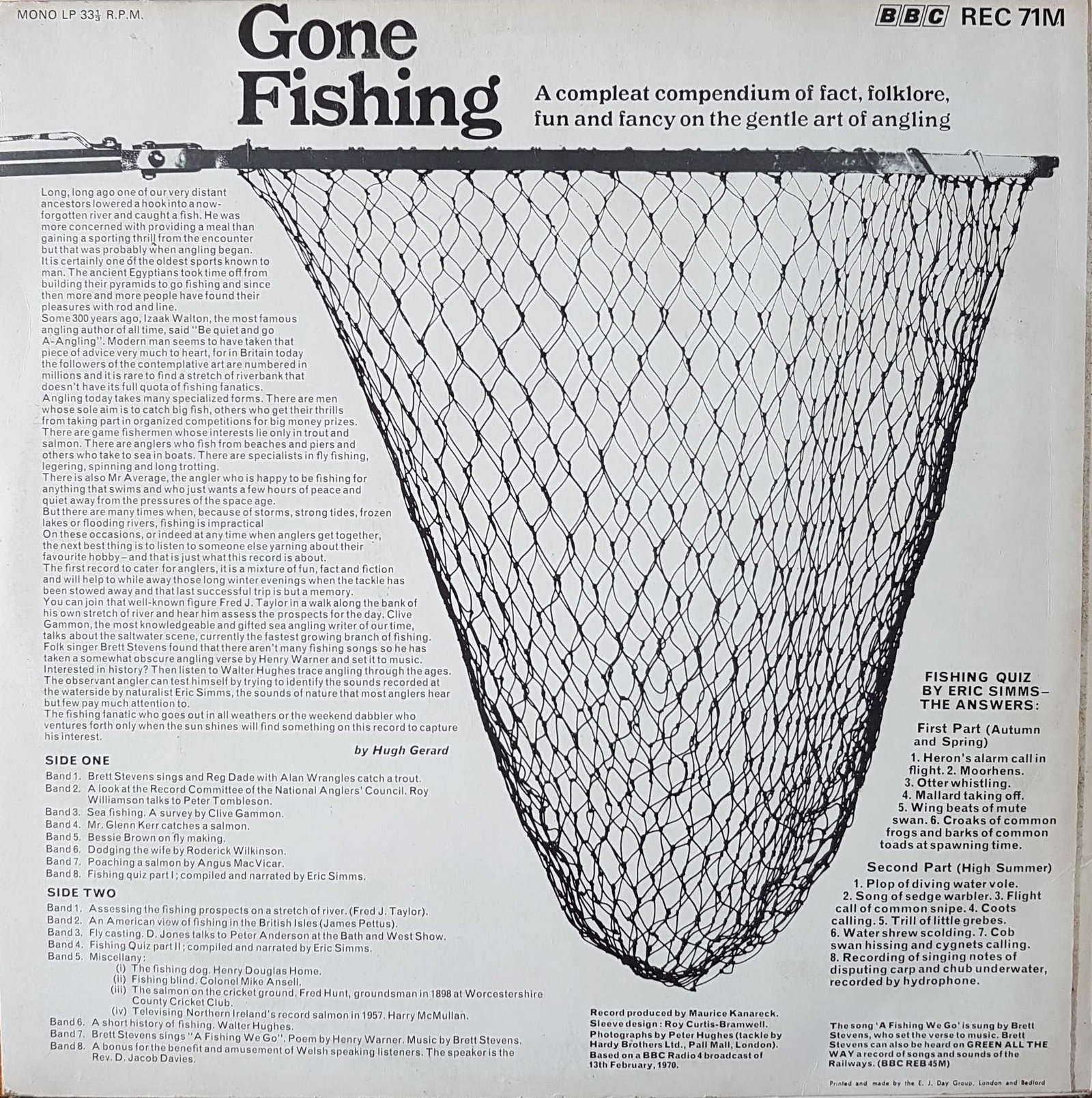 Picture of REC 71 Gone fishing by artist Various from the BBC records and Tapes library